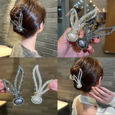 うさ耳ヘアクリップ