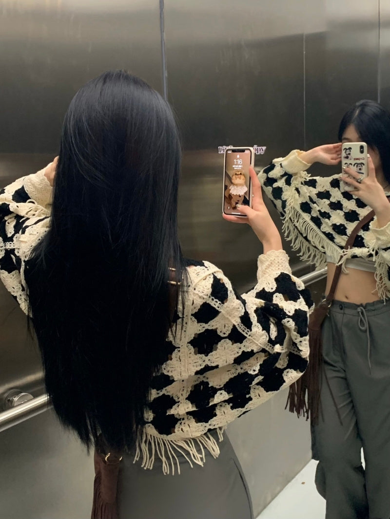 レディースフリンジショート丈トップス – CELL CLAN