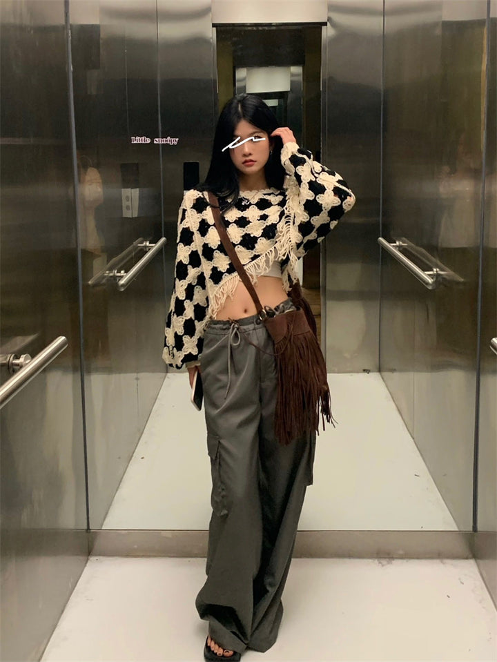 ナウンレス　フリンジショートトップス レディースフリンジショート丈トップス – CELL CLAN