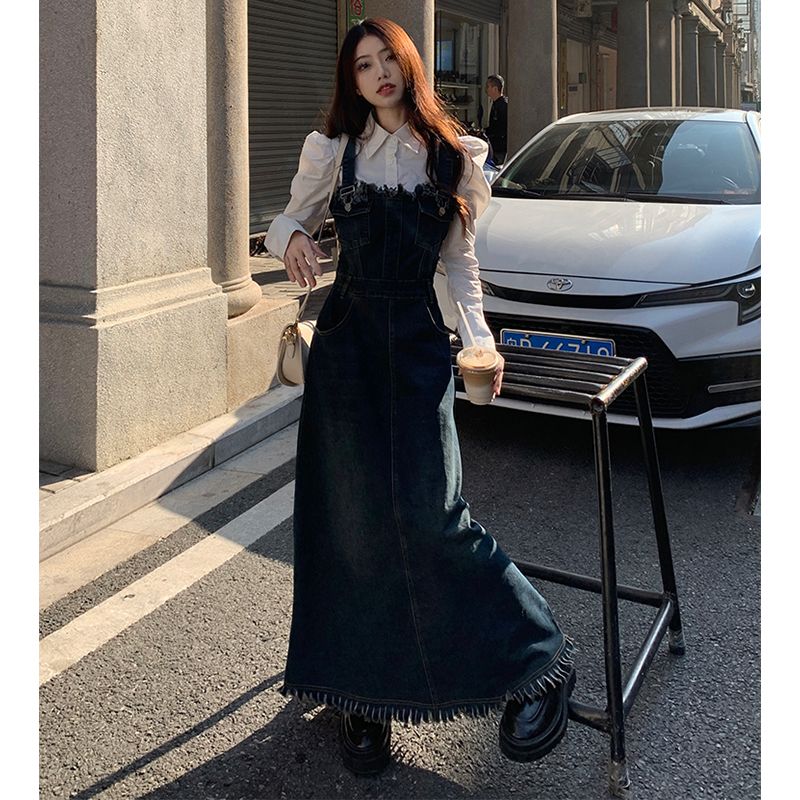 2025年モデル新品タグ付き【Reneルネ】ウォッシャブルデニムワンピース